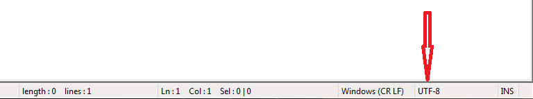 Notepad узнать текущую кодировку документа Где посмотреть текущую кодировку в Notepad++