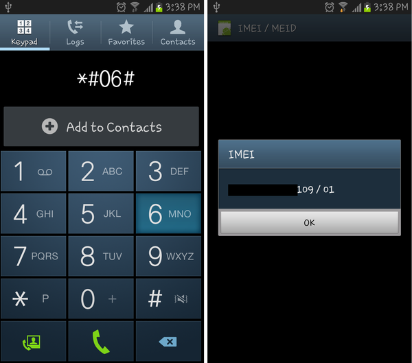 Узнать имей на Андроиде при помощи команды IMEI на Андроиде командой